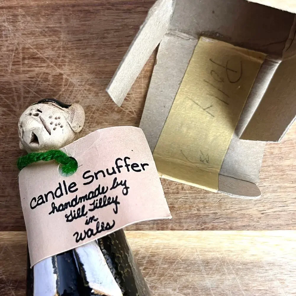 Vintage Handmade Gill Tilley Candle Snuffer Judge Barrister Lawyer Original Box